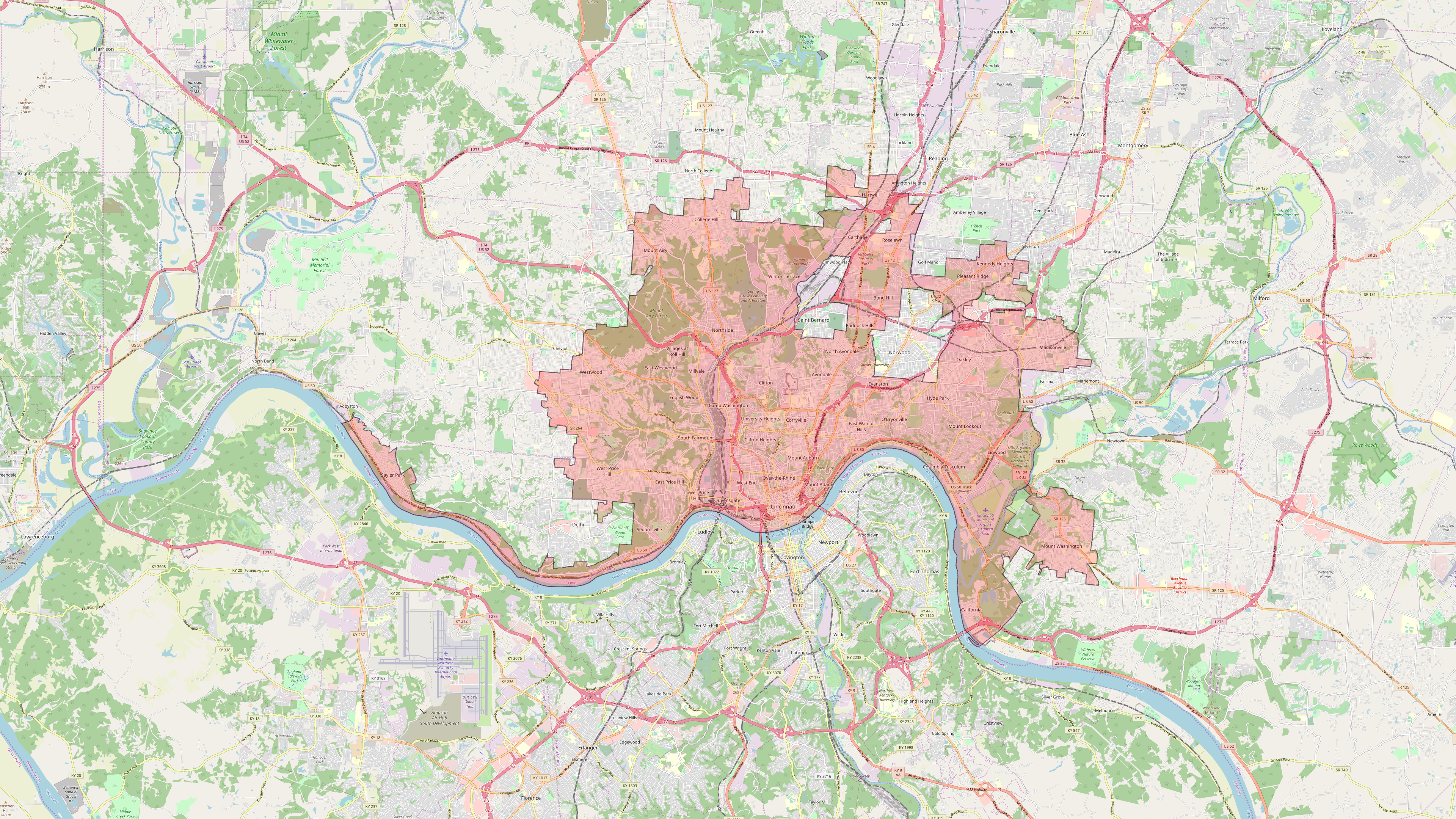 map-of-Cincinnati-OH