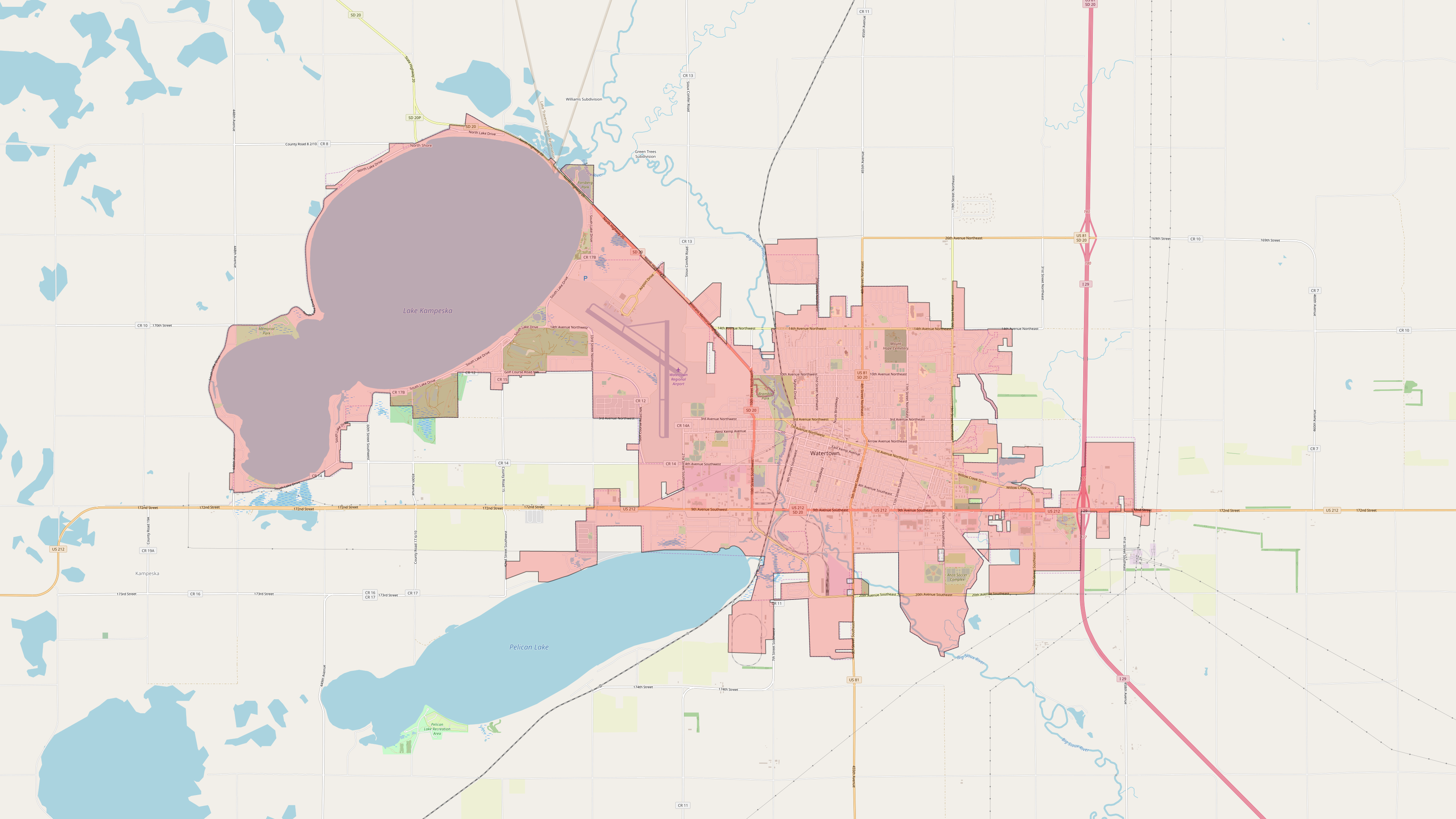 map-of-Watertown-SD